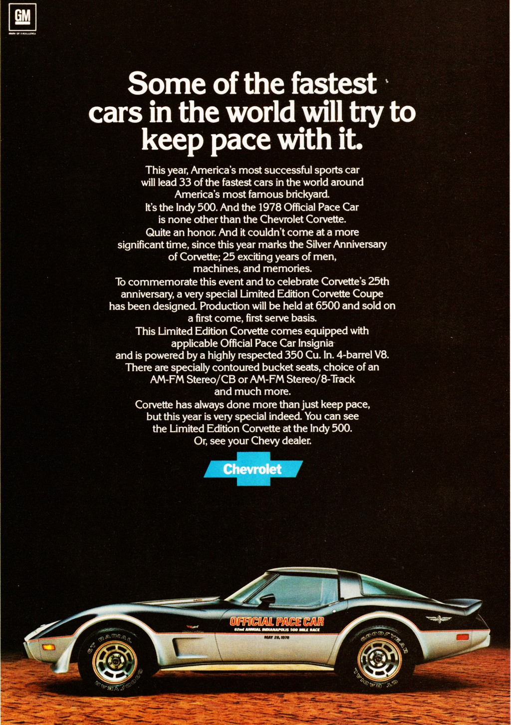 1978 Chevrolet Corvette Advertising